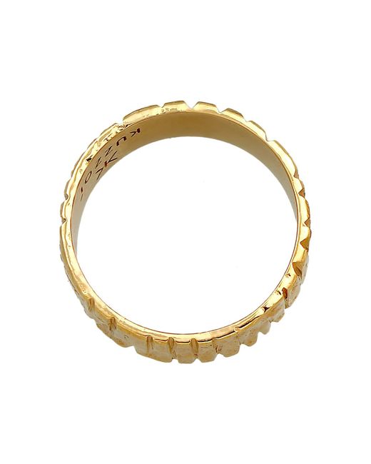 Kuzzoi Ring Bandring in Metallic für Herren