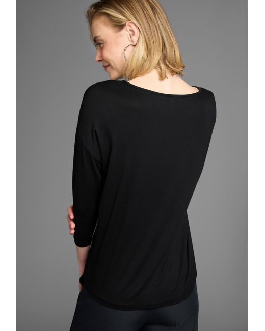 Laura Scott Black Bluse