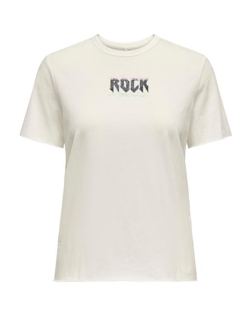 ONLY White T-Shirt 'Onllucy'