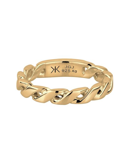 Kuzzoi Ring in Metallic für Herren
