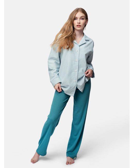 greenjama Blue Schlafshirt