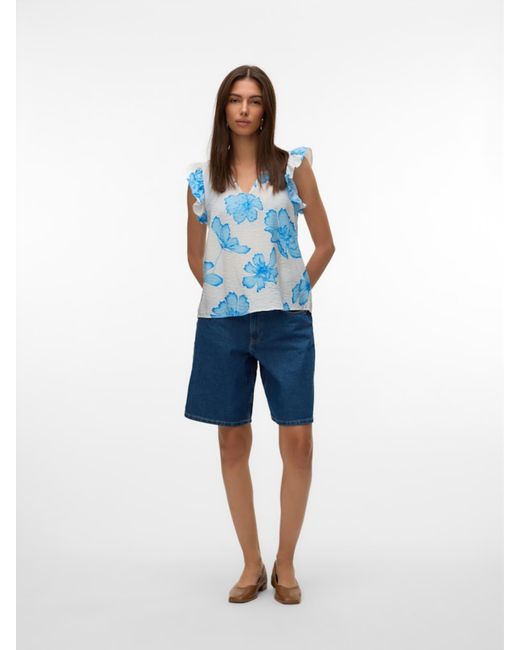 Vero Moda Blue Bluse 'Vmjosie'