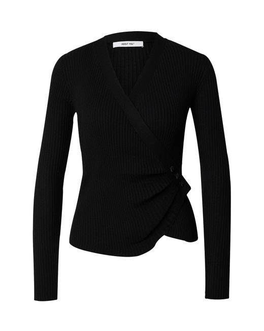 /about You Black Pullover Ina