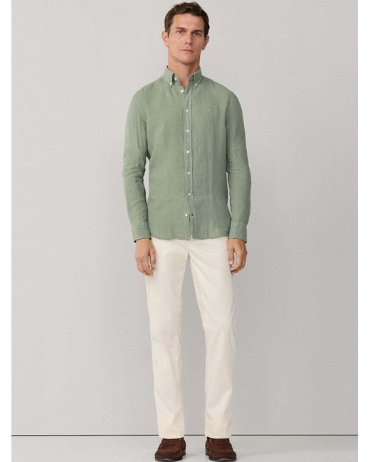 Hackett Hemd Ess in Green für Herren