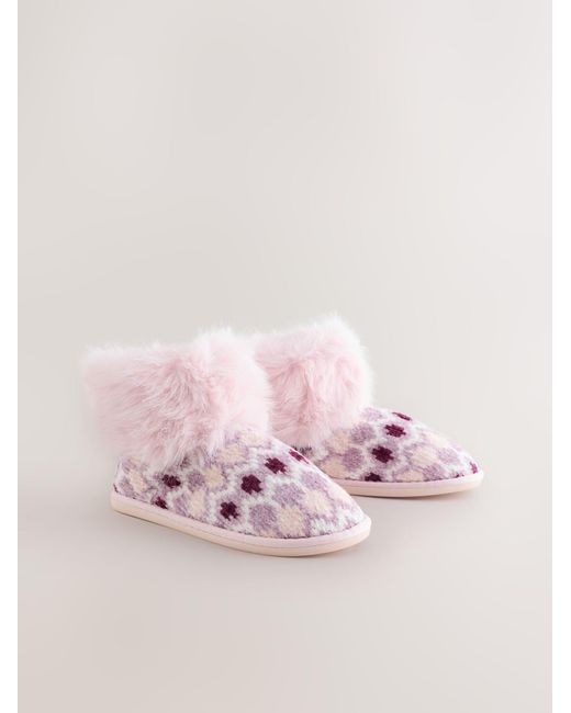 Next Pink Hausschuh