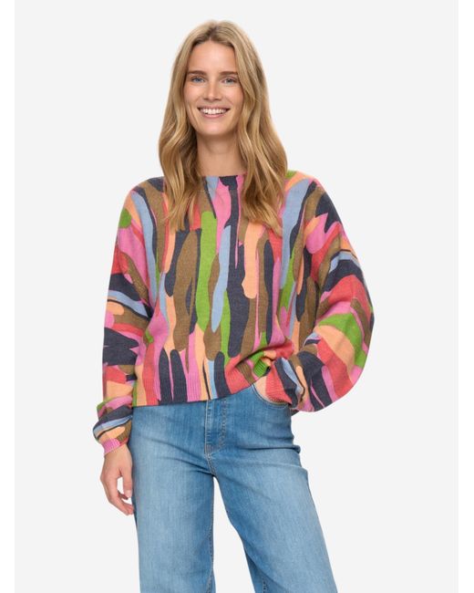 Numph Multicolor Langarmpullover Nuamara Pullover