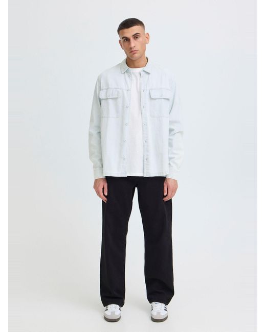 Solid Jeanshemd Sdrogue in White für Herren