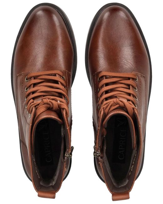 Caprice Brown Schnürstiefelette