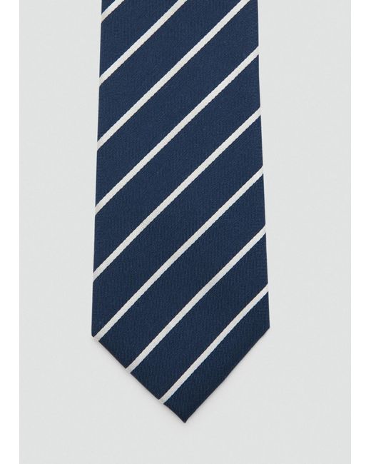 Mango Krawatte Stripe8 in Blue für Herren