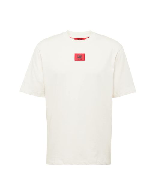 HUGO T-shirt 'drambok' in White für Herren