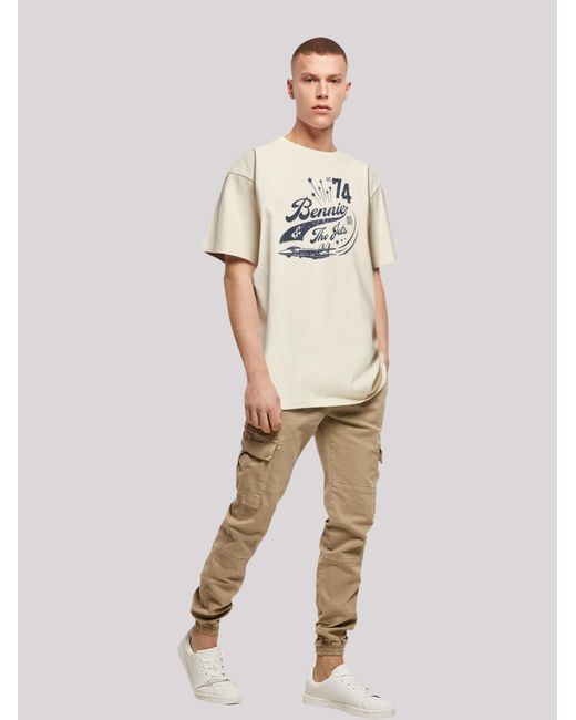 F4NT4STIC T-Shirt Elton John Bennie And The Jets in Natural für Herren