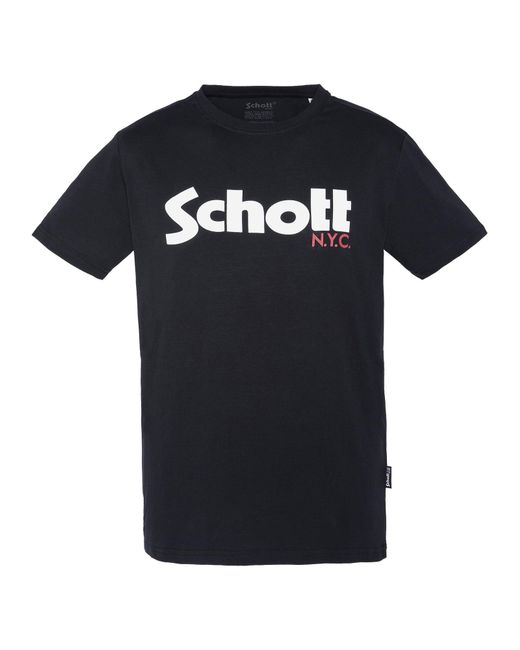 Schott Nyc T-Shirt in Black für Herren