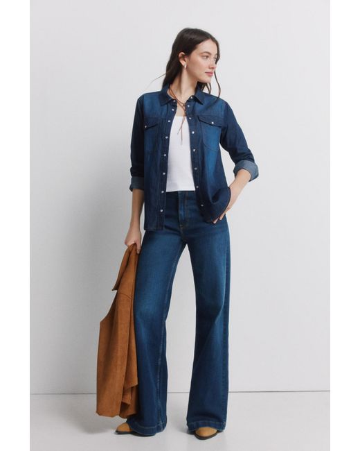 Springfield Blue Bluse