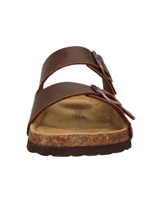 Nous Pantolette in Brown für Herren