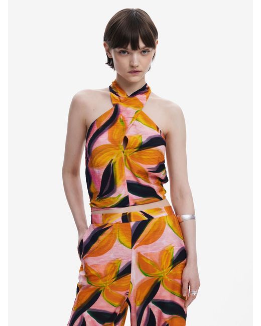 Desigual Orange Top