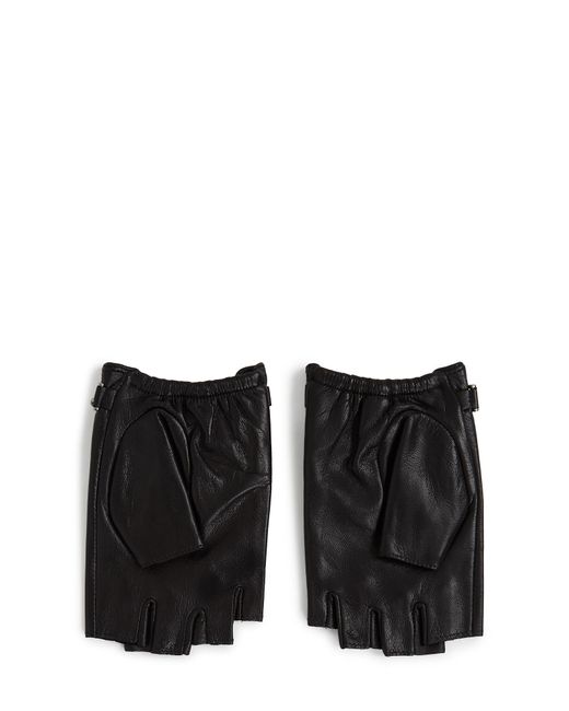 Karl Lagerfeld Black Kurzfingerhandschuhe