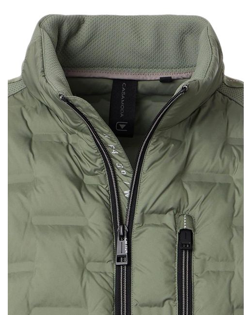 CASA MODA Weste Basic in Green für Herren