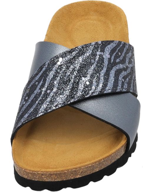 Palado by Sila Sahin Blue Pantolette 'Rianel Wild'