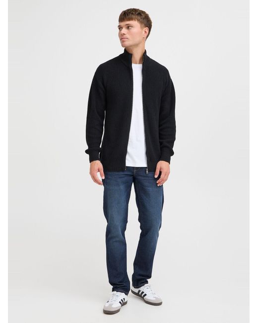 Solid Strickjacke in Black für Herren