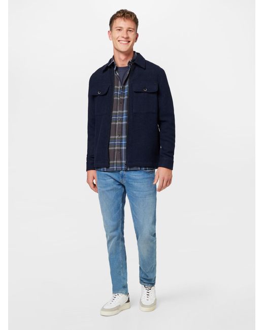 Solid Hemd Danar in Blue für Herren