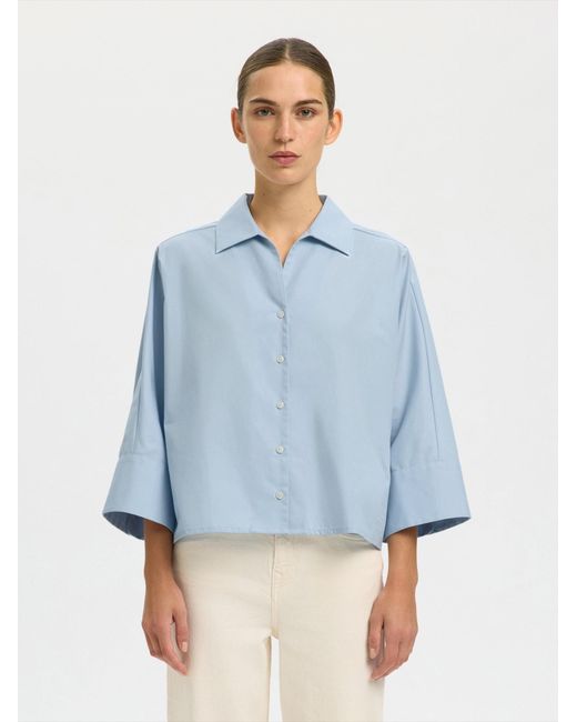 SELECTED Blue Bluse Slfester