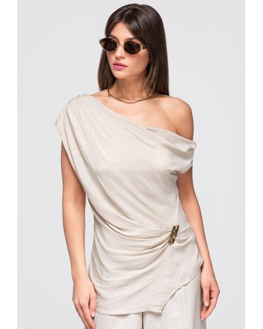 Ombre Natural Bluse