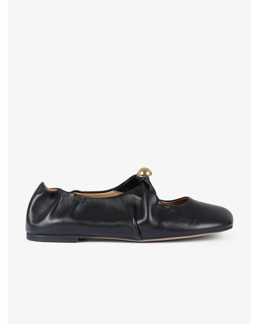 GISÉL MOIRÉ Black Ballerinas