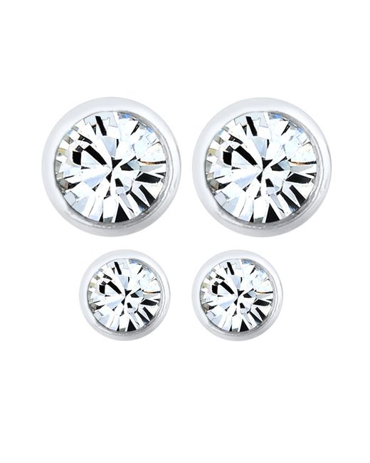 Elli Jewelry Multicolor Ohrstecker Set Kristall