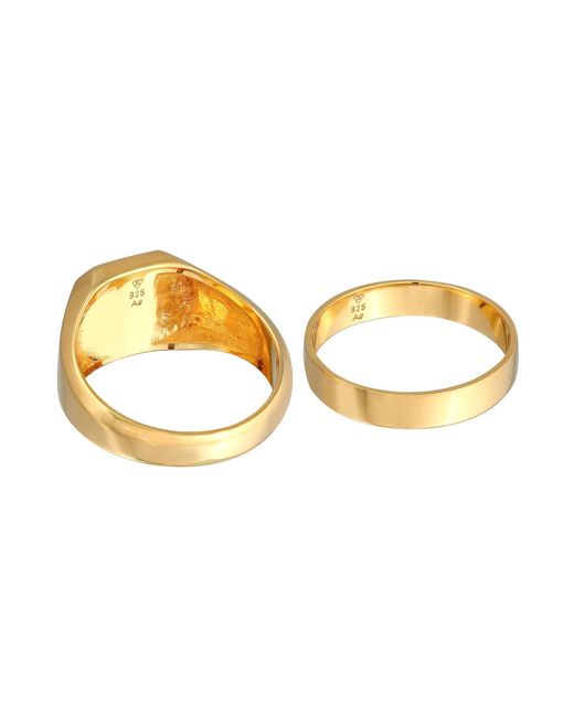Kuzzoi Ring Set in Multicolor für Herren