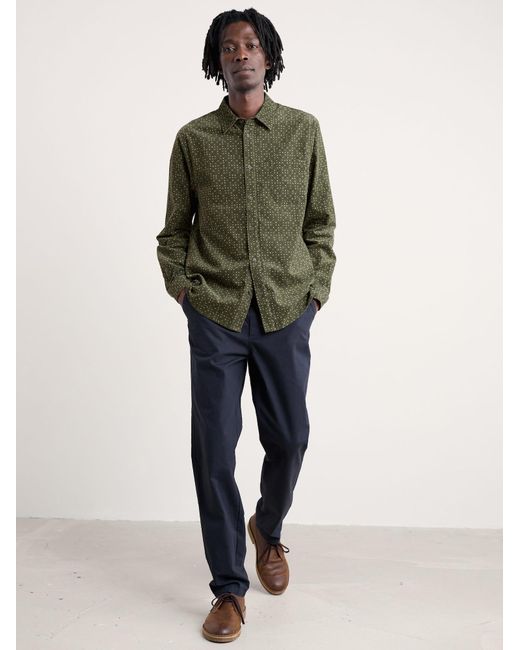 Seasalt Cornwall Hemd Shoreman Printed in Green für Herren