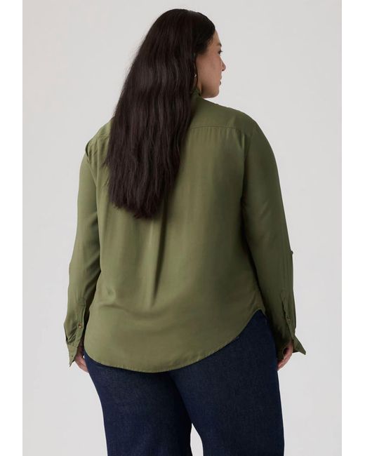 Levi's Green Levis Plus Bluse