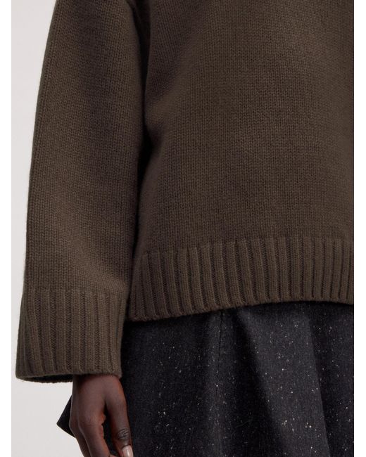 EDITED Brown Oversize Pullover Aus Wollmix Eireen