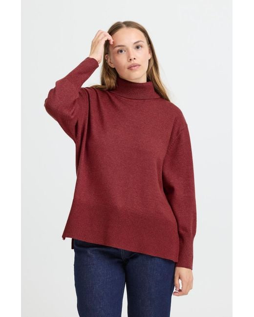 Pulz Red Pullover Steffi