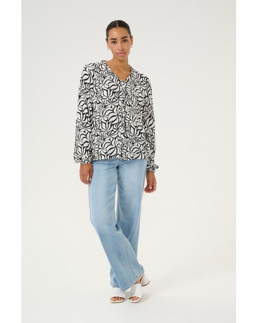 Kaffe White Bluse Ellen