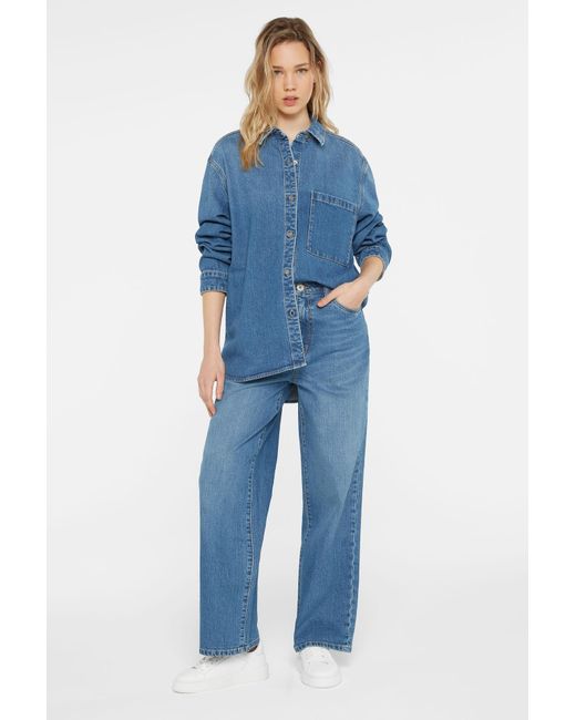 SENSES.THE LABEL Blue Bluse