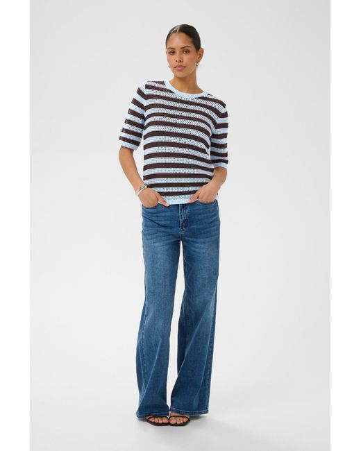 Kaffe Blue Pullover Kahillay