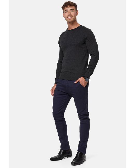 INDICODE Pullover Gamal in Black für Herren