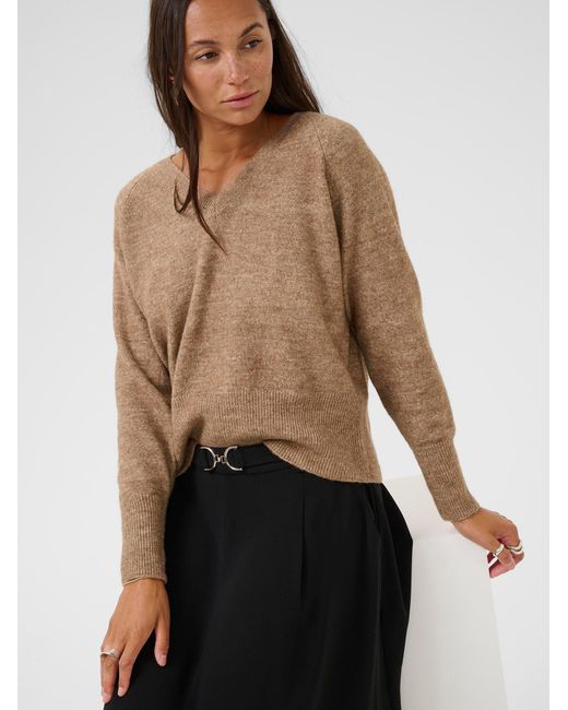 Kaffe Brown Pullover Kaniel
