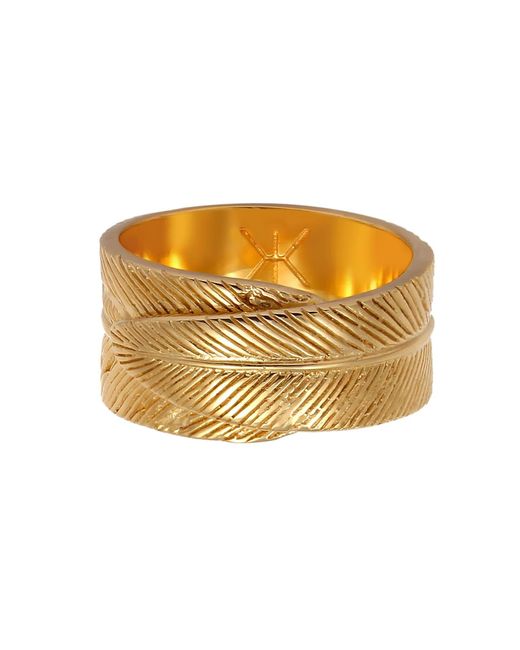 Kuzzoi Ring Feder in Metallic für Herren
