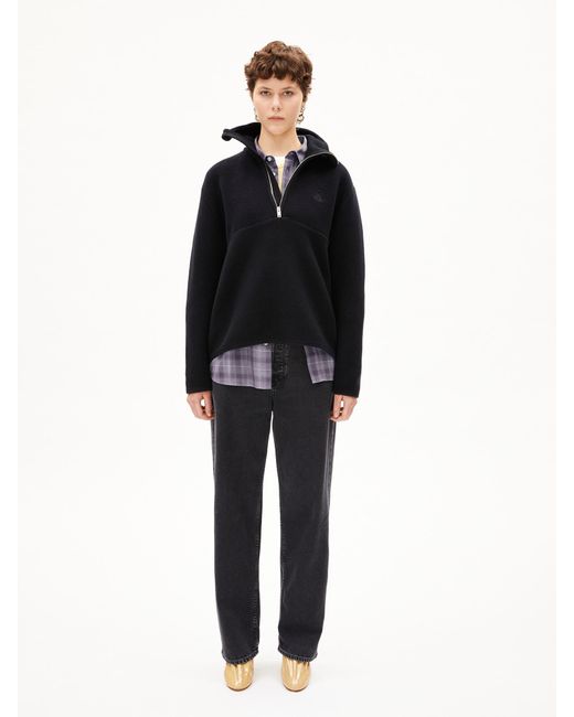 ARMEDANGELS Blue Sweatshirt 'Haarleenaa' (Gots)