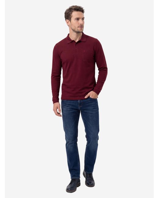 RAGMAN Shirt Basic in Red für Herren