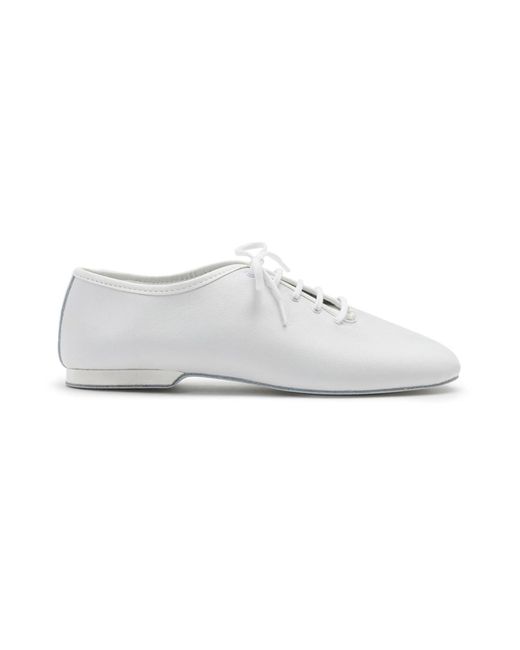 Dancing Queen Slipper Flow Tanzschuhe Leder in White für Herren