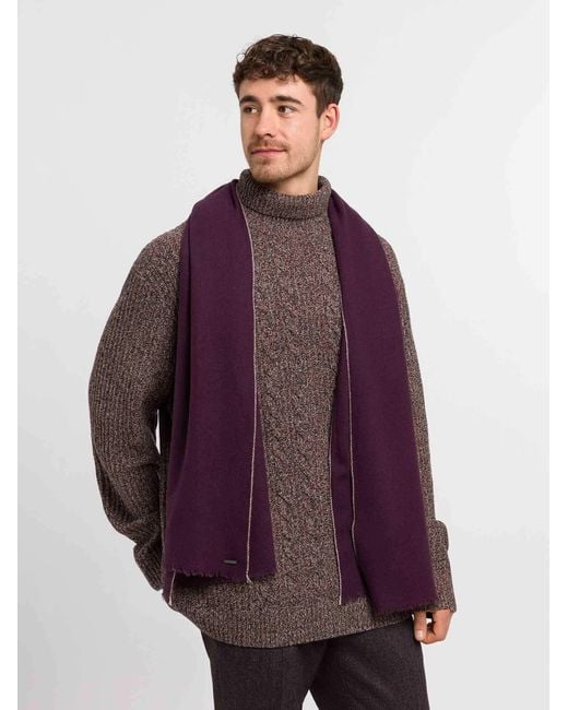 Bugatti Schal in Purple für Herren