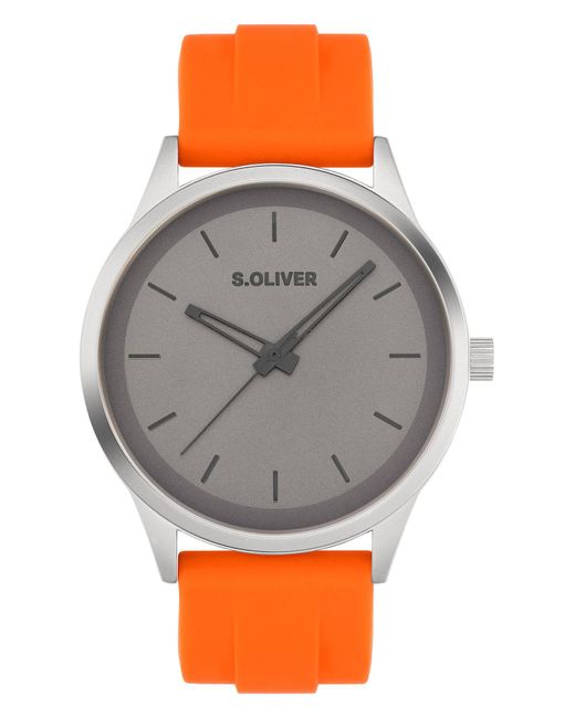 S.oliver Analoguhr in Gray für Herren