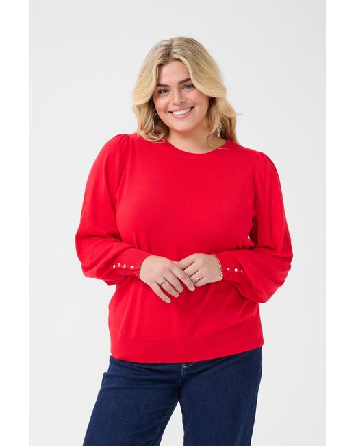Kaffe Red Pullover Lizzy