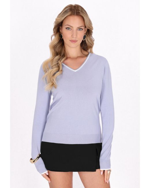 faina Purple Pullover