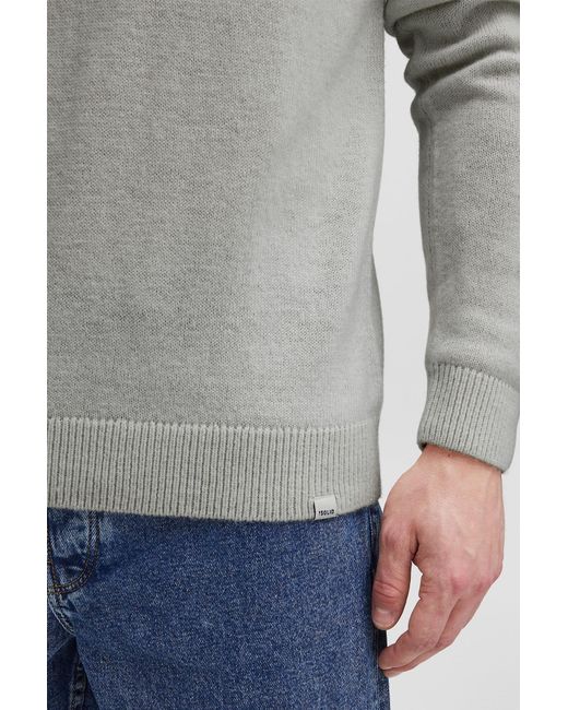 Solid Pullover in Gray für Herren