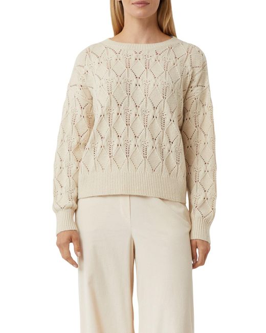 Comma, White Pullover
