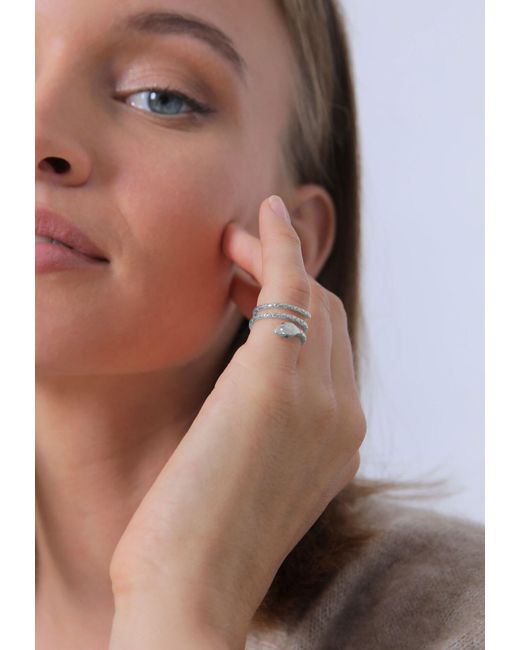 Elli Jewelry White Ring Pinky