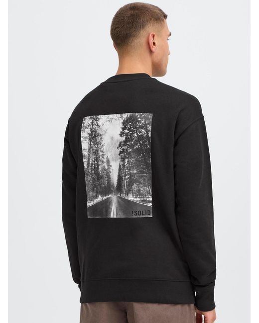 Solid Sweatshirt Sddixon in Black für Herren